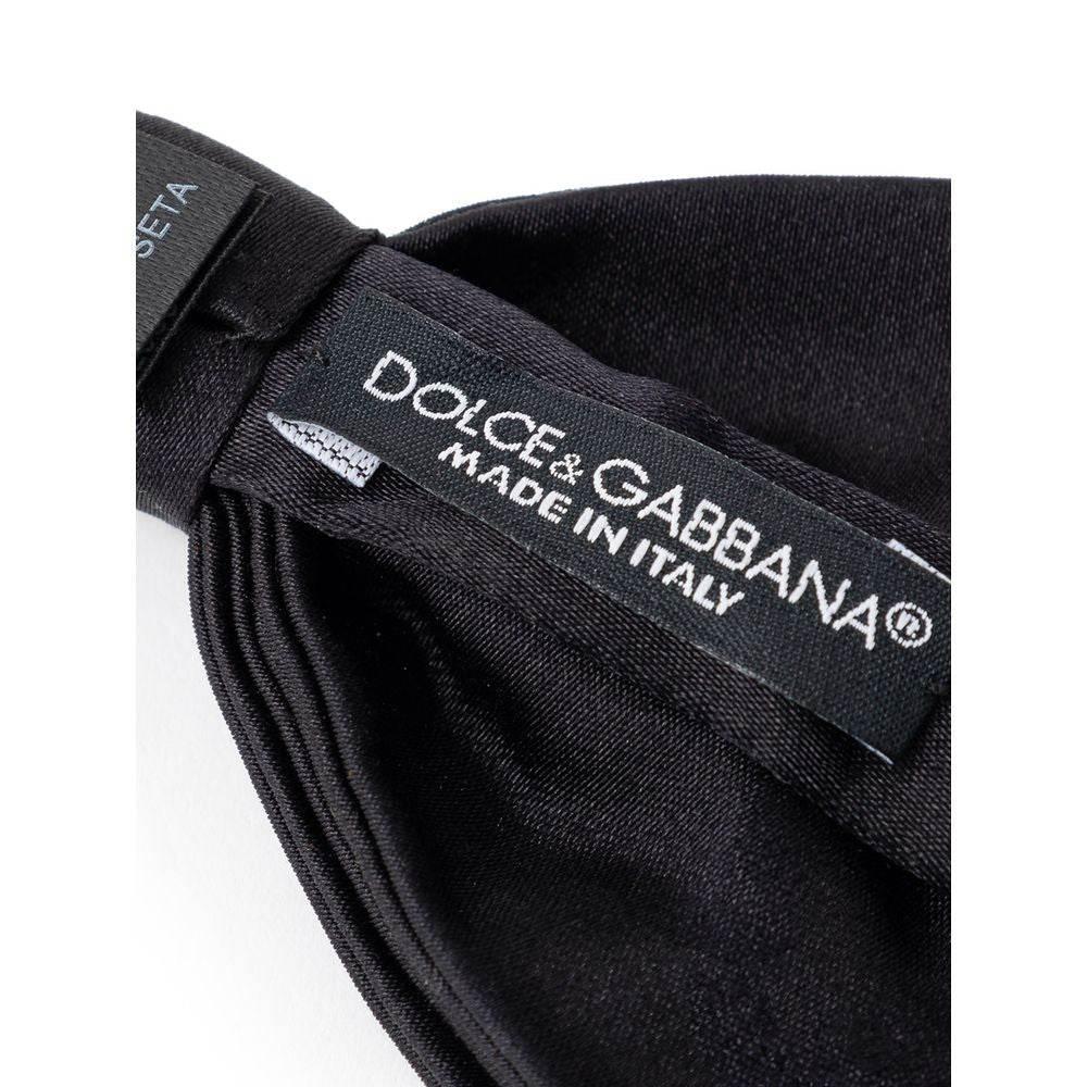 Dolce & Gabbana Black Silk Ties & Bowty - Hilstor