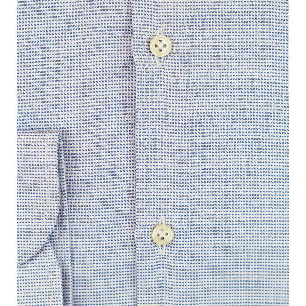 Bagutta Blue Cotton Men's Shirt - Hilstor