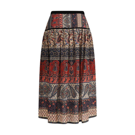 Valentino Voyage Imaginaire midi Skirt - Hilstor