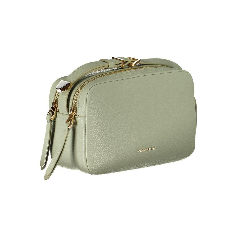 Coccinelle Green Leather Handbag - Hilstor