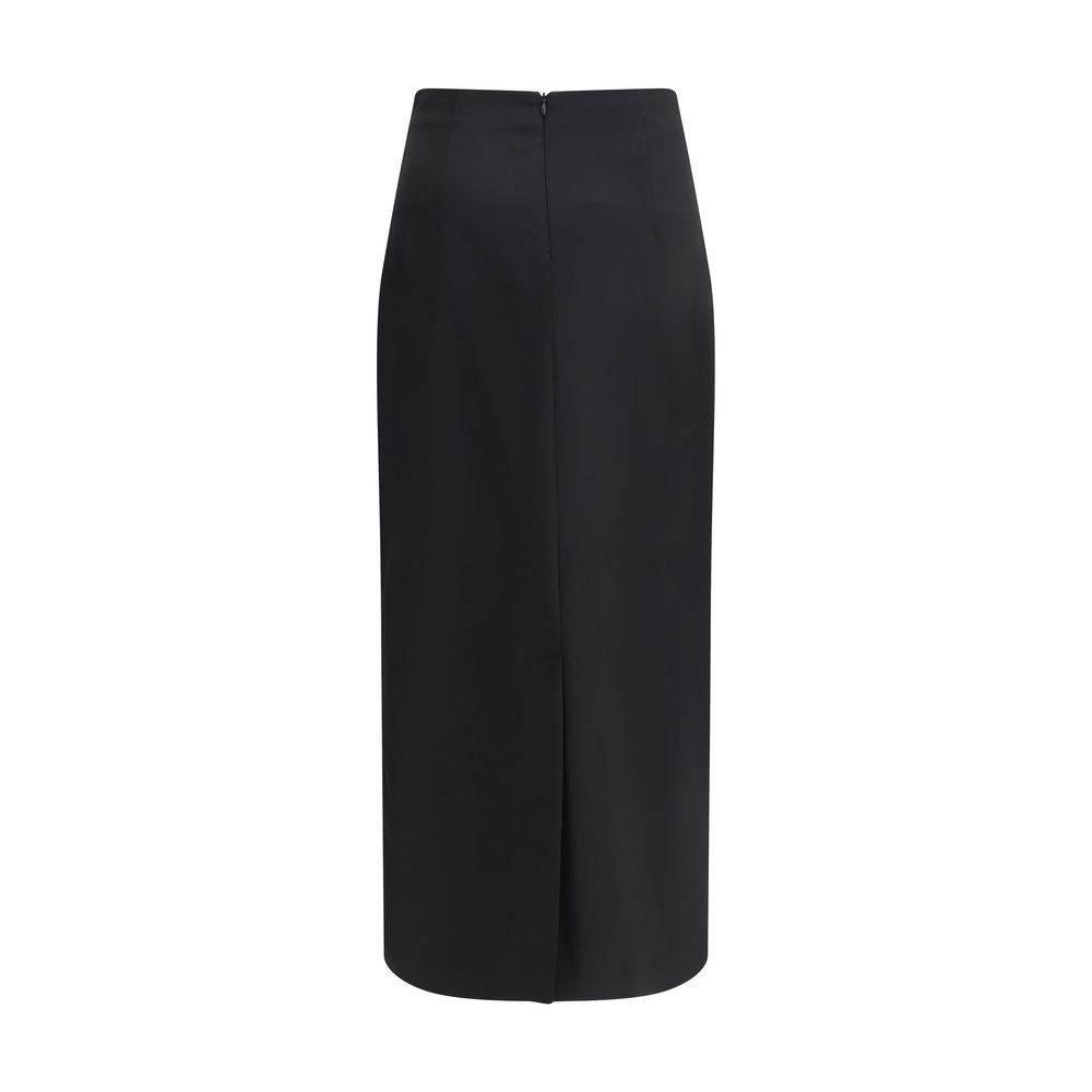 Lardini Virgin Wool Midi Skirt - Hilstor