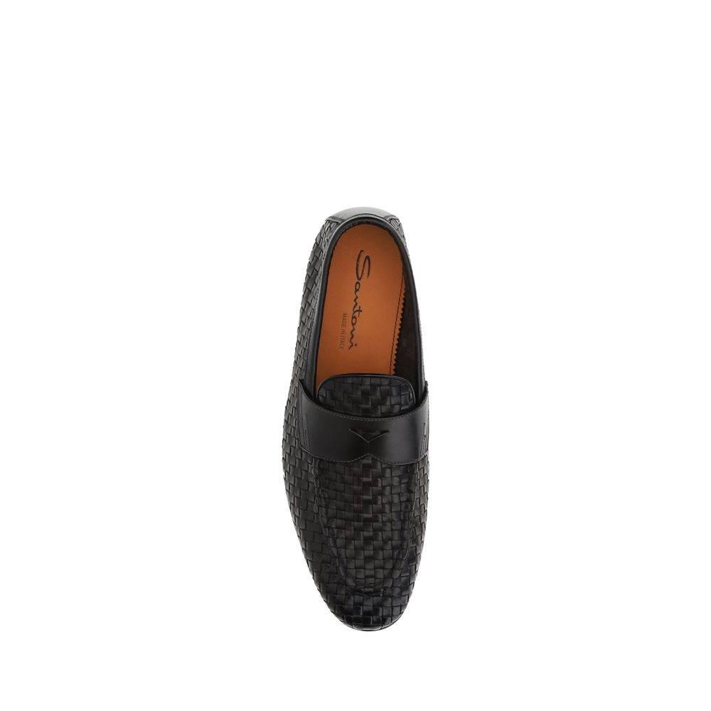 Santoni Penny Loafers - Hilstor