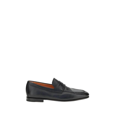 Santoni Leather Loafers - Hilstor