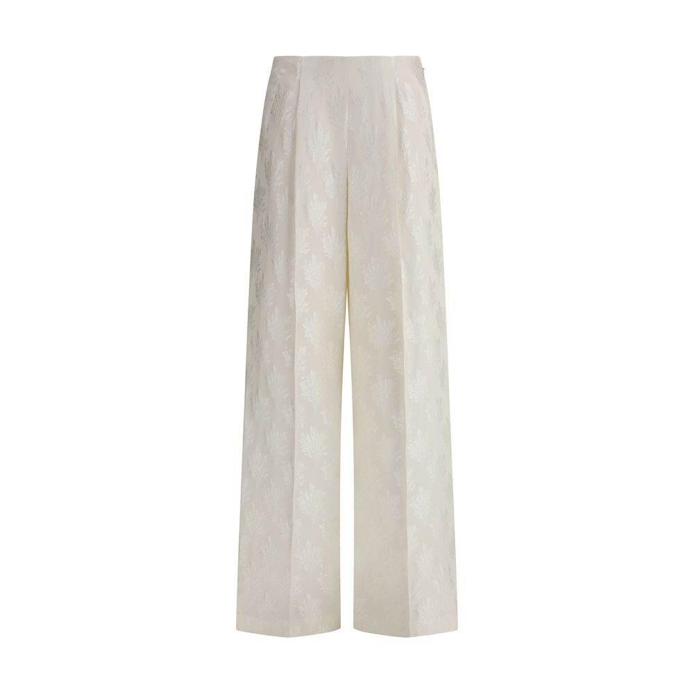 Fendi Satin Bouquet Pants - Hilstor