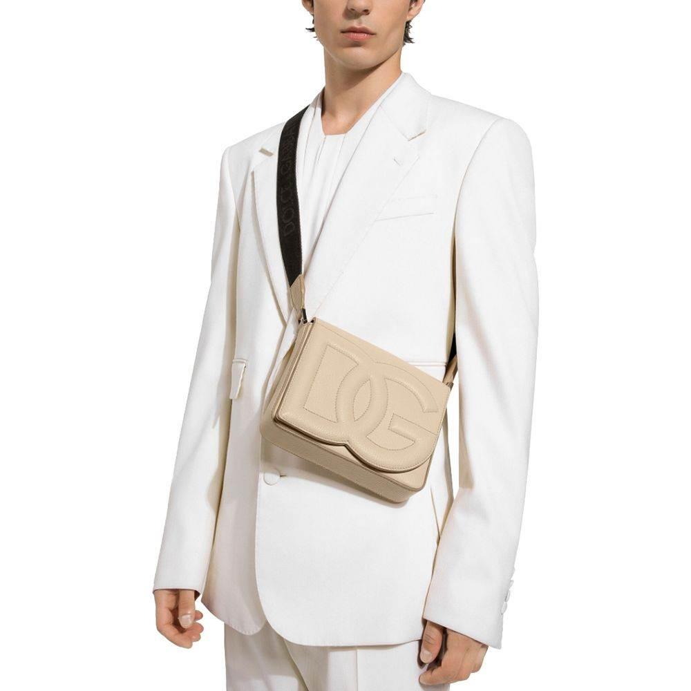 Dolce & Gabbana Beige Leather Bag - Hilstor