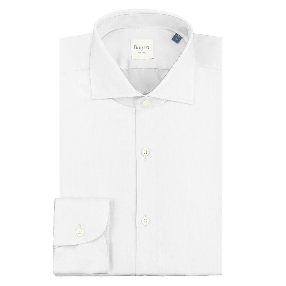 Bagutta White Cotton Shirt - Hilstor
