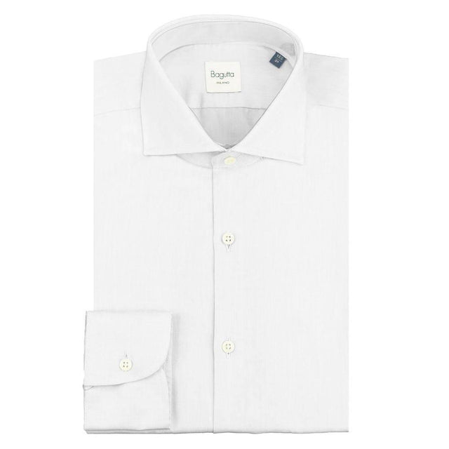 Bagutta White Cotton Shirt - Hilstor