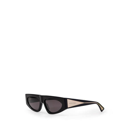 Bottega Veneta Black Acetate Sunglass - Hilstor
