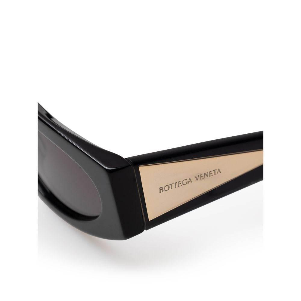 Bottega Veneta Black Acetate Sunglass - Hilstor
