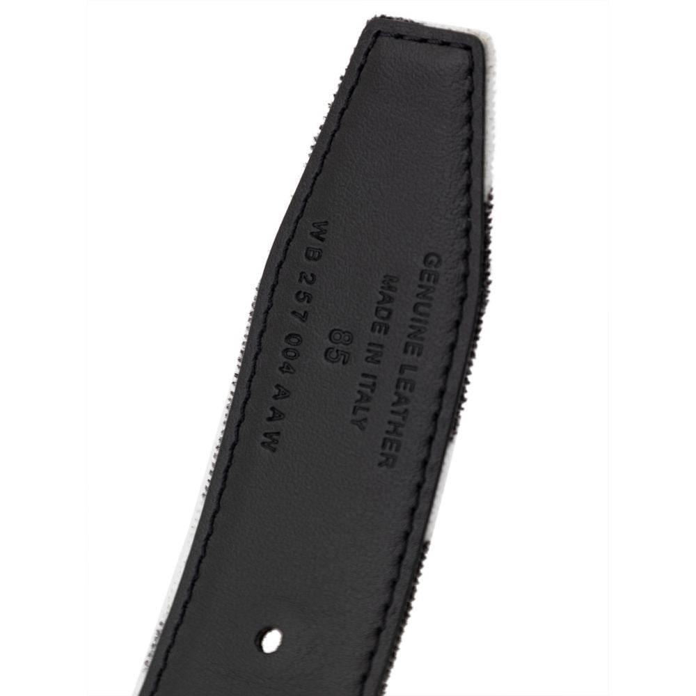 Tom Ford Black And White Leather Belt - Hilstor