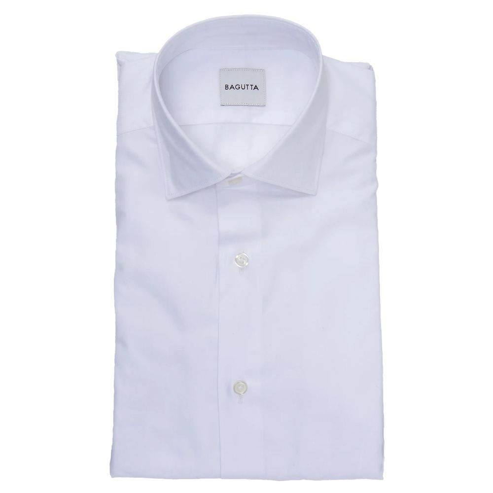 Bagutta White Cotton Shirt - Hilstor