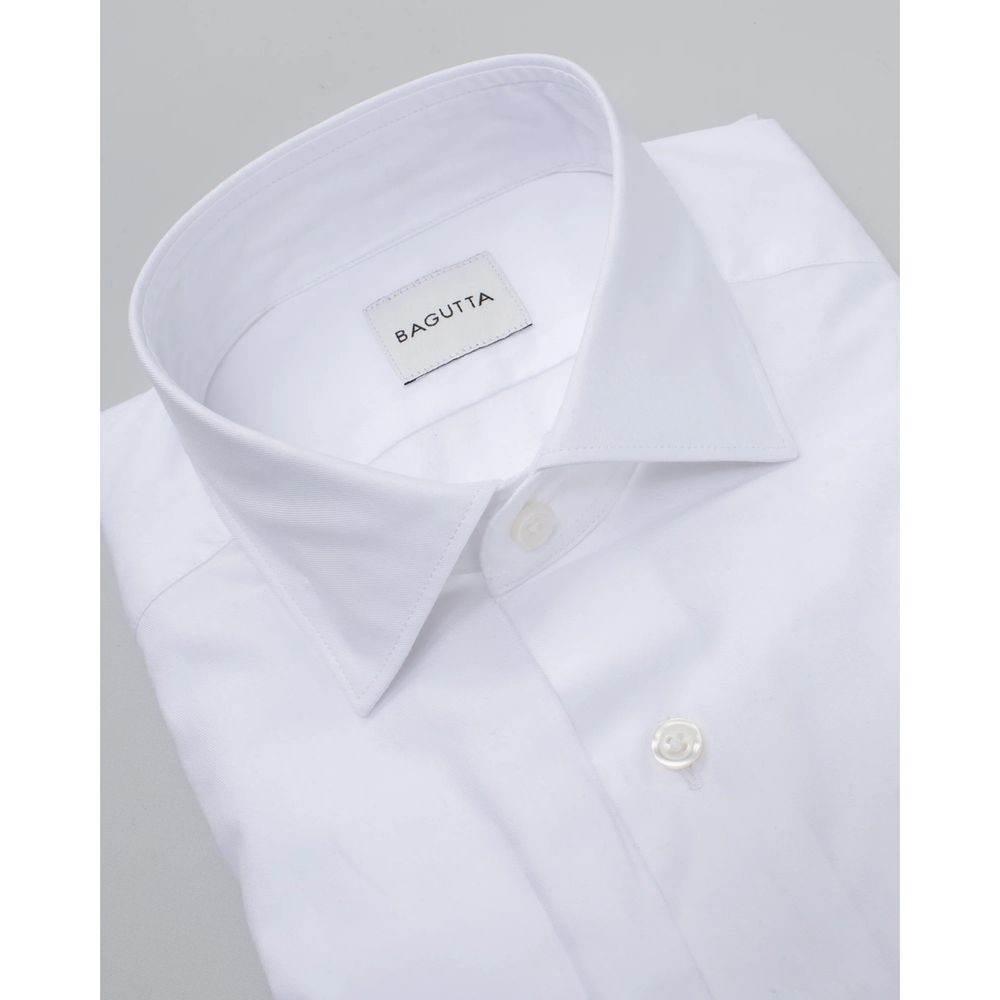 Bagutta White Cotton Shirt - Hilstor