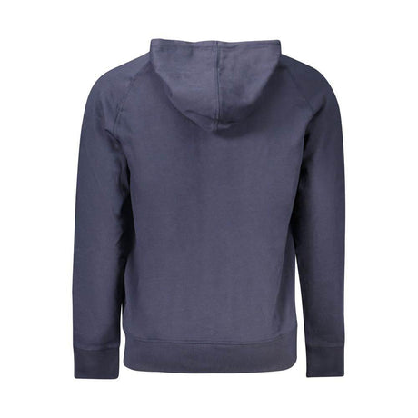 Timberland Blue Cotton Men Sweater with Central Pockets and Zip - Hilstor