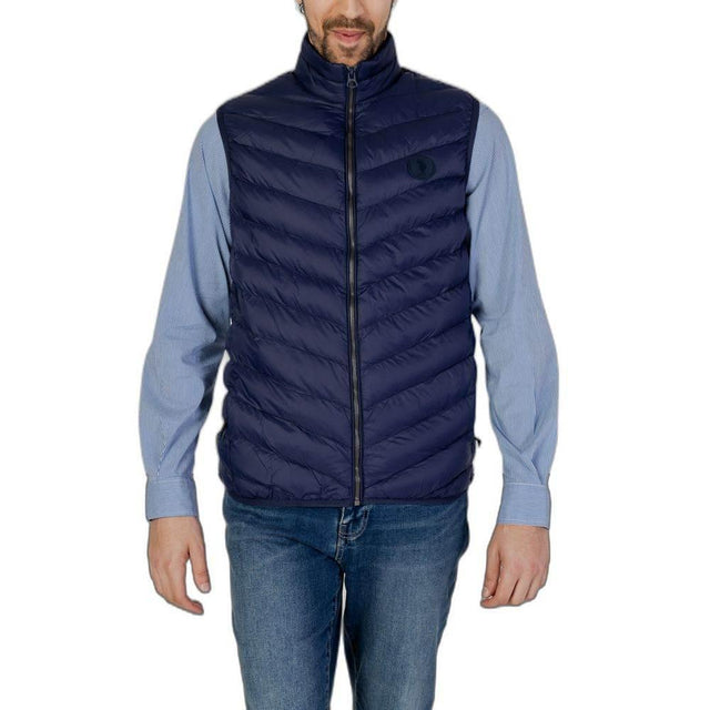 U.S. POLO ASSN. Blue Polyamide Sleveless Jacket - Hilstor