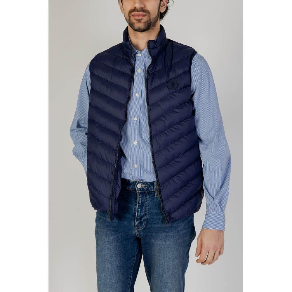 U.S. POLO ASSN. Blue Polyamide Sleveless Jacket - Hilstor