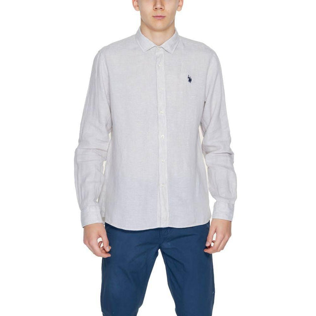 U.S. POLO ASSN. Beige Linen Shirt - Hilstor