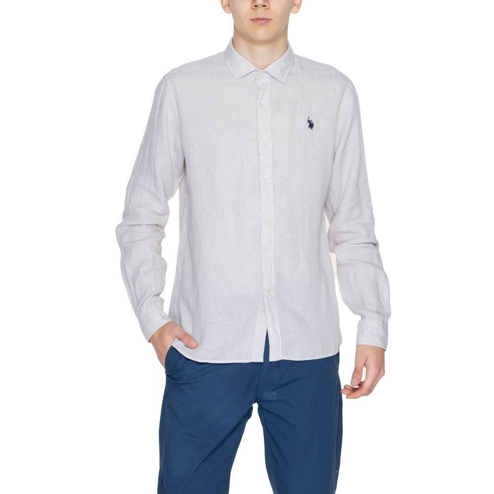 U.S. POLO ASSN. Beige Linen Shirt - Hilstor