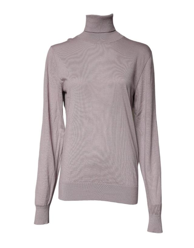 Dolce & Gabbana Brown Cashmere Turtleneck Pullover Sweater - Hilstor