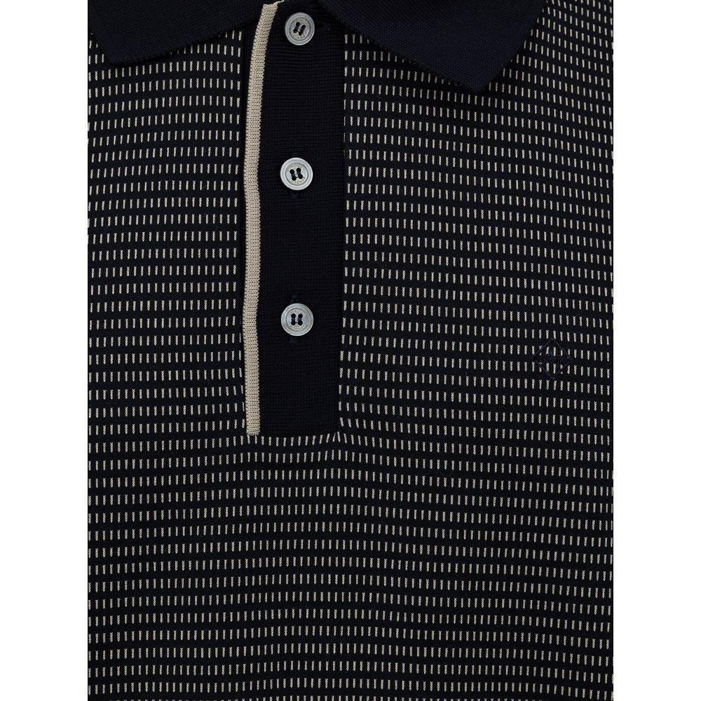 Dunhill Blue Cotton Polo Shirt
