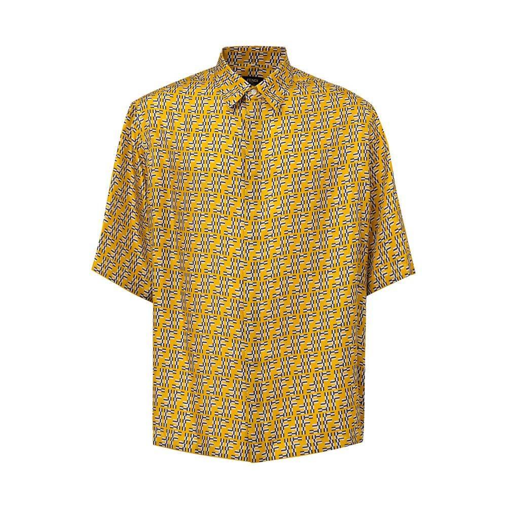 Fendi Yellow Silk Shortsleeve - Hilstor