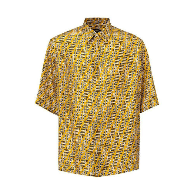 Fendi Yellow Silk Shortsleeve - Hilstor
