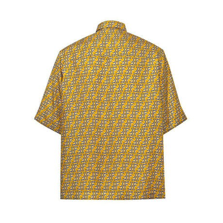 Fendi Yellow Silk Shortsleeve - Hilstor