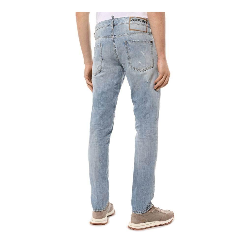 Dsquared² Blue Cotton Men Jeans - Hilstor