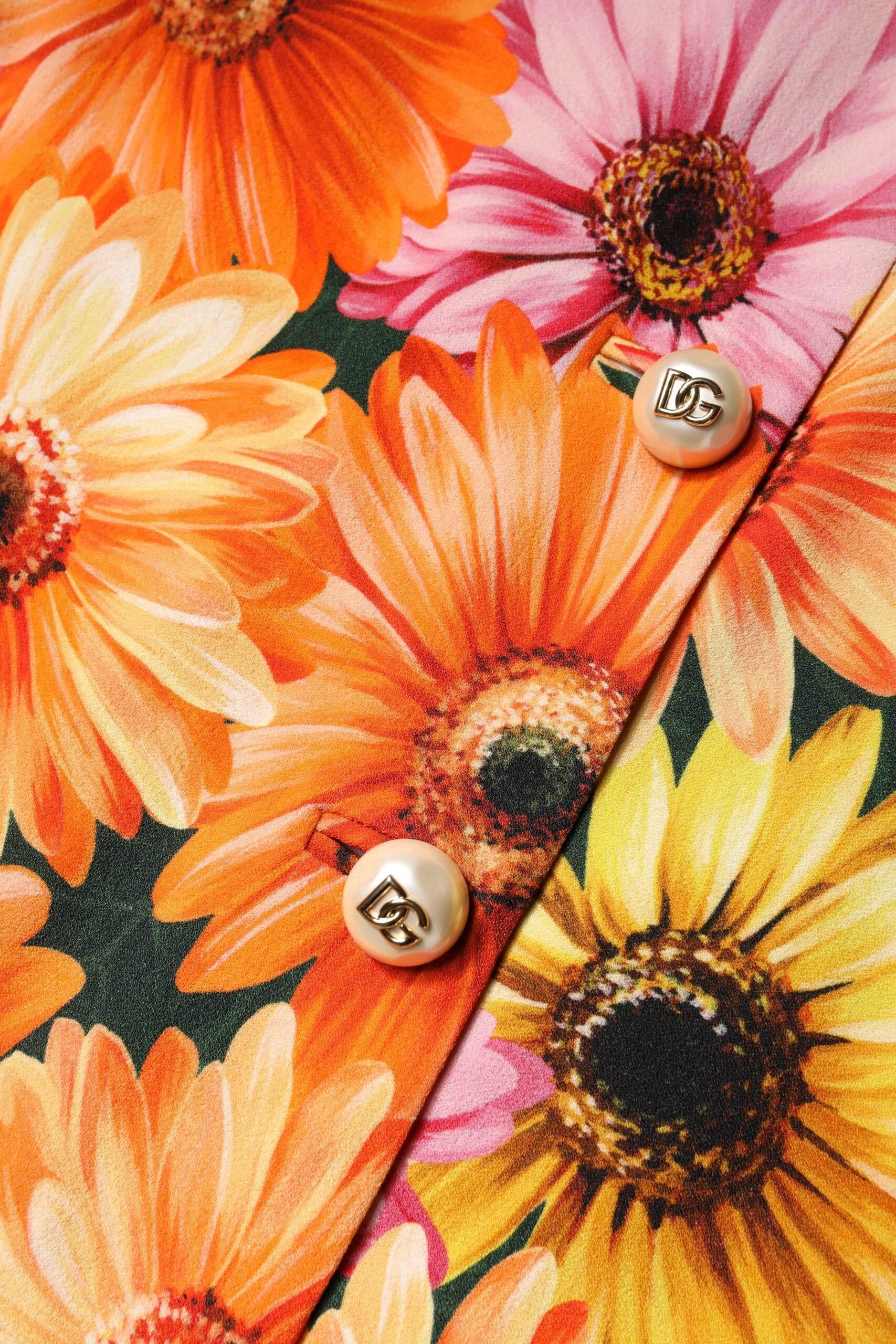 Dolce & Gabbana Multicolor Floral High Waist Mini Skirt - Hilstor