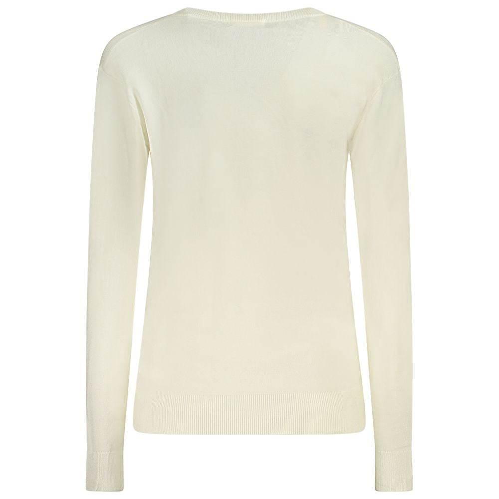 Guess Jeans White Viscose Sweater - Hilstor