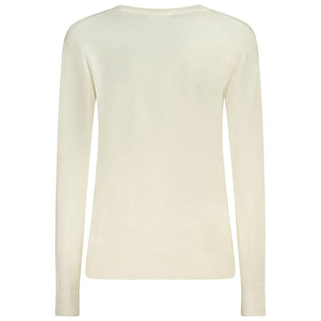 Guess Jeans White Viscose Sweater - Hilstor