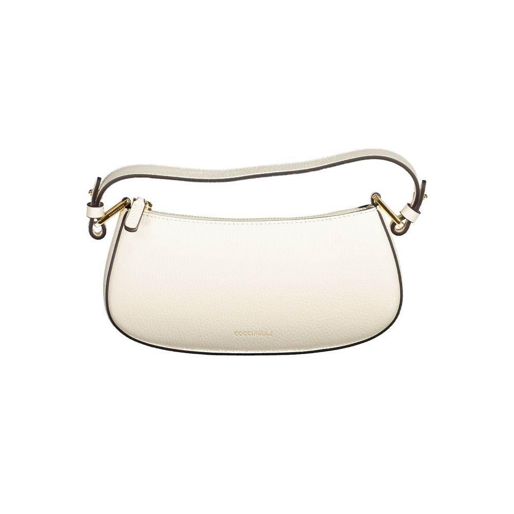 Coccinelle White Leather Handbag - Hilstor