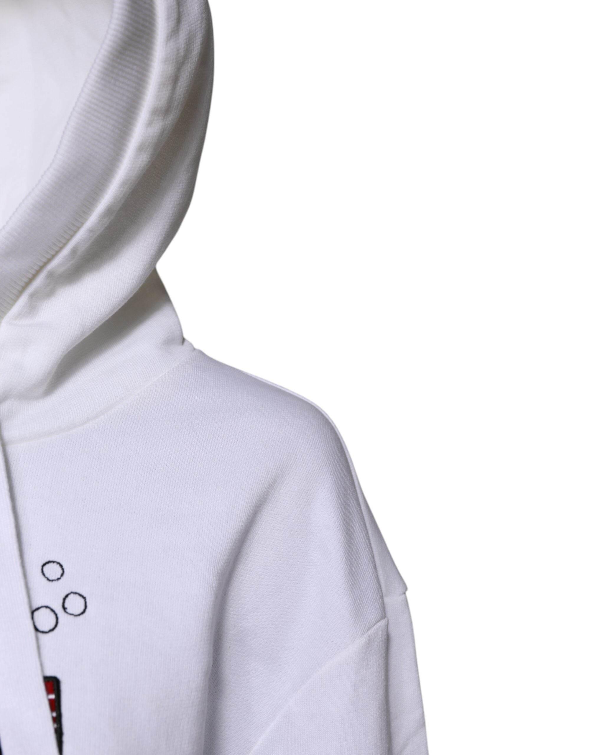Dolce & Gabbana White #DGFamily Hooded Sweatshirt Sweater - Hilstor