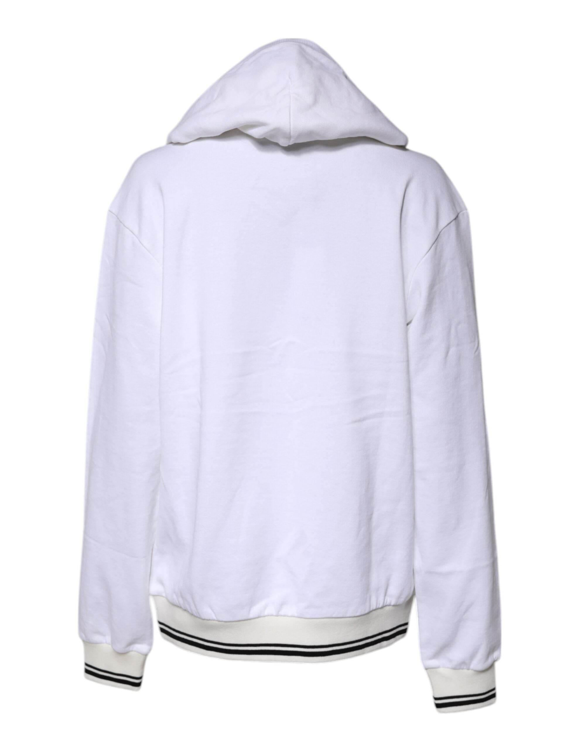 Dolce & Gabbana White #DGFamily Hooded Sweatshirt Sweater - Hilstor