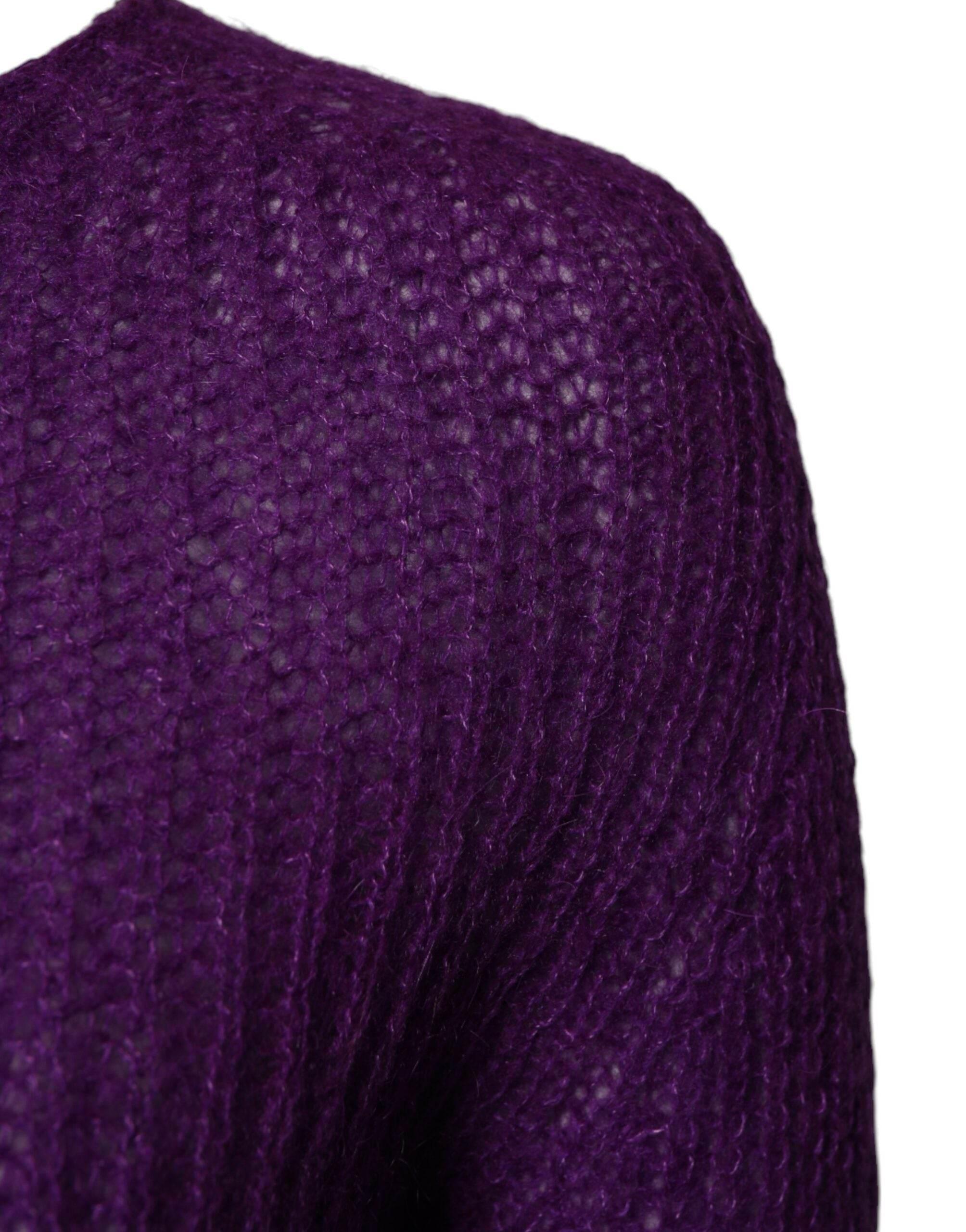 PINK MEMORIES Violet Knitted Long Sleeves Round Neck Sweater - Hilstor