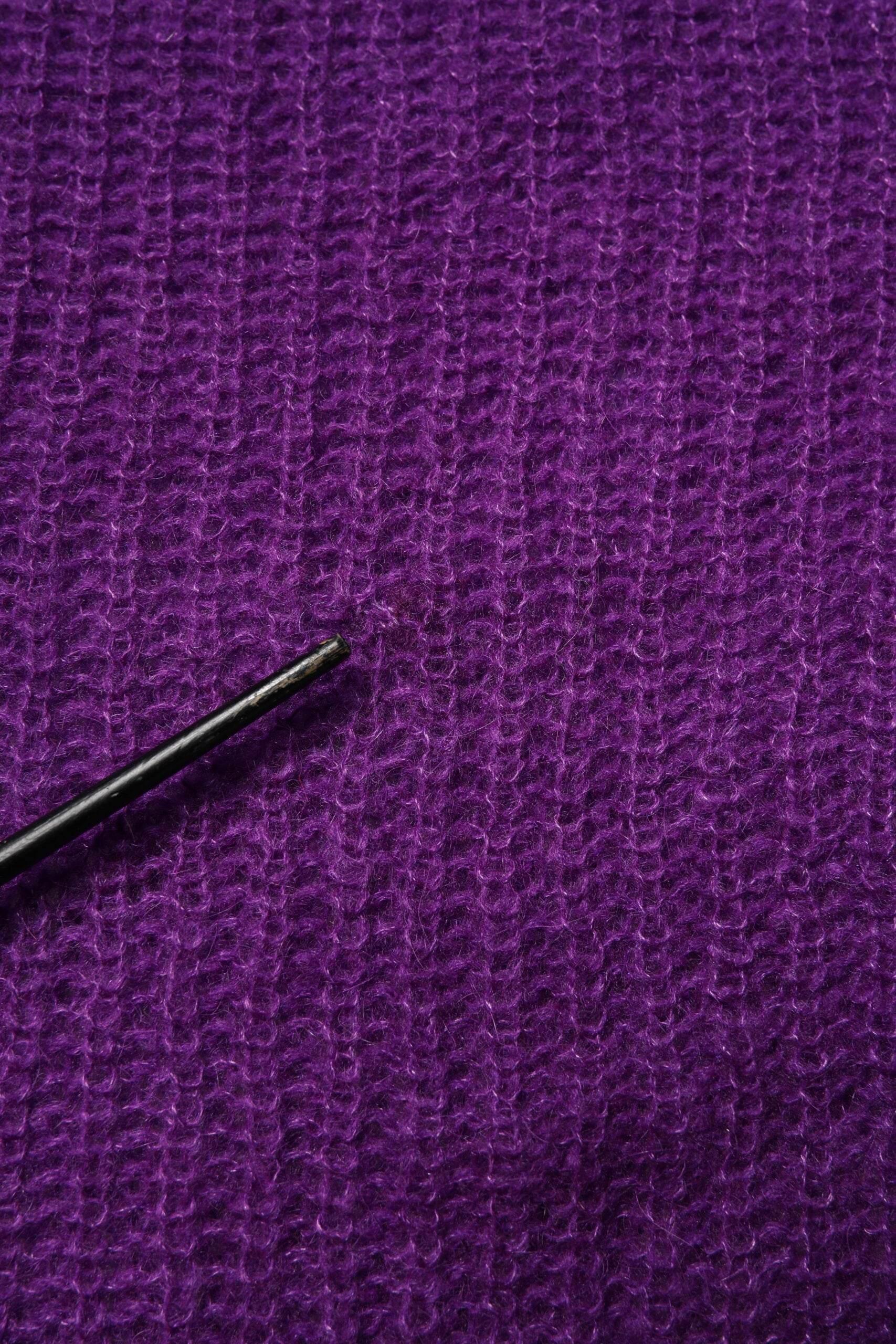 PINK MEMORIES Violet Knitted Long Sleeves Round Neck Sweater - Hilstor