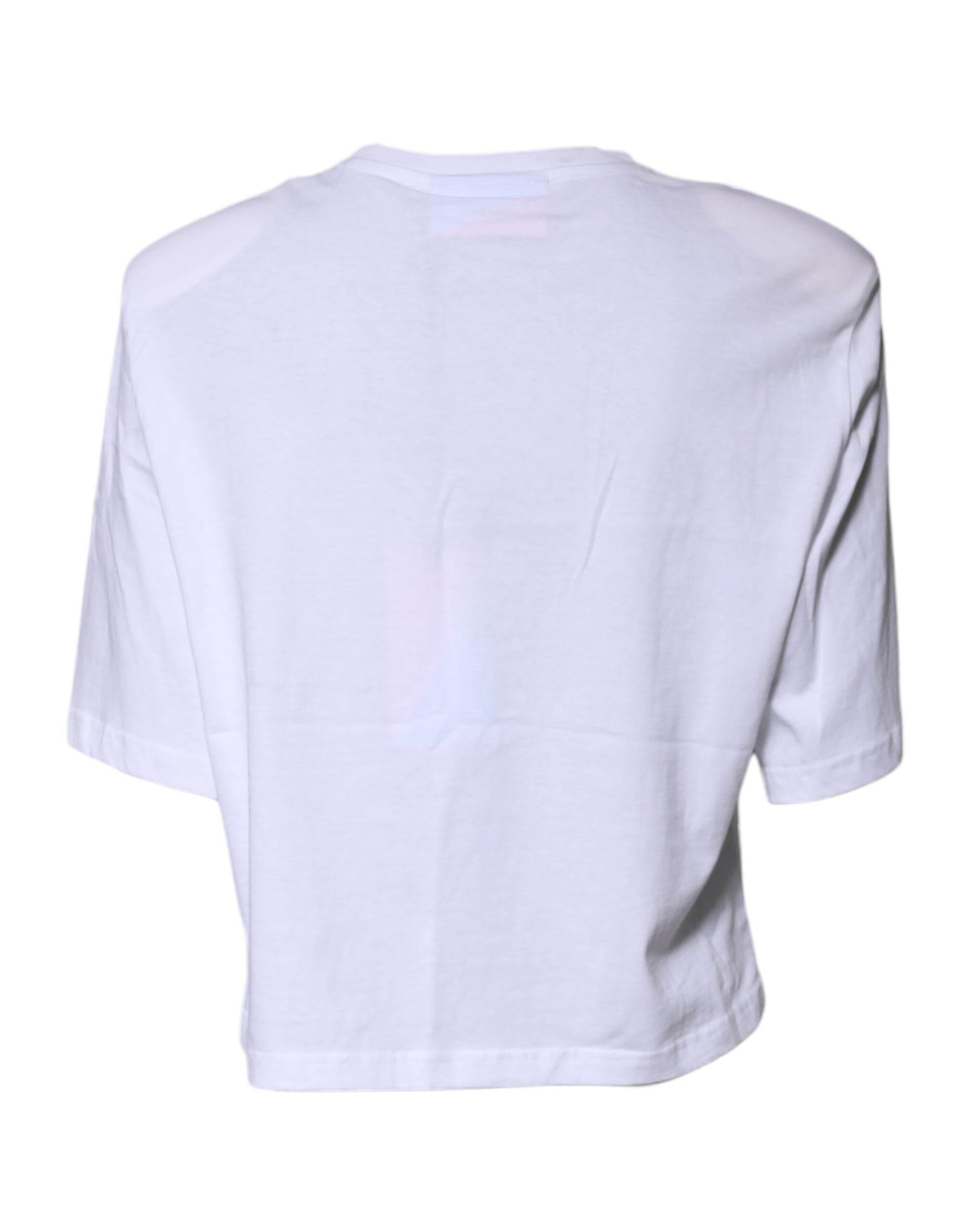 Chiara Ferragni White Short Sleeves Logo Printed T-shirt - Hilstor