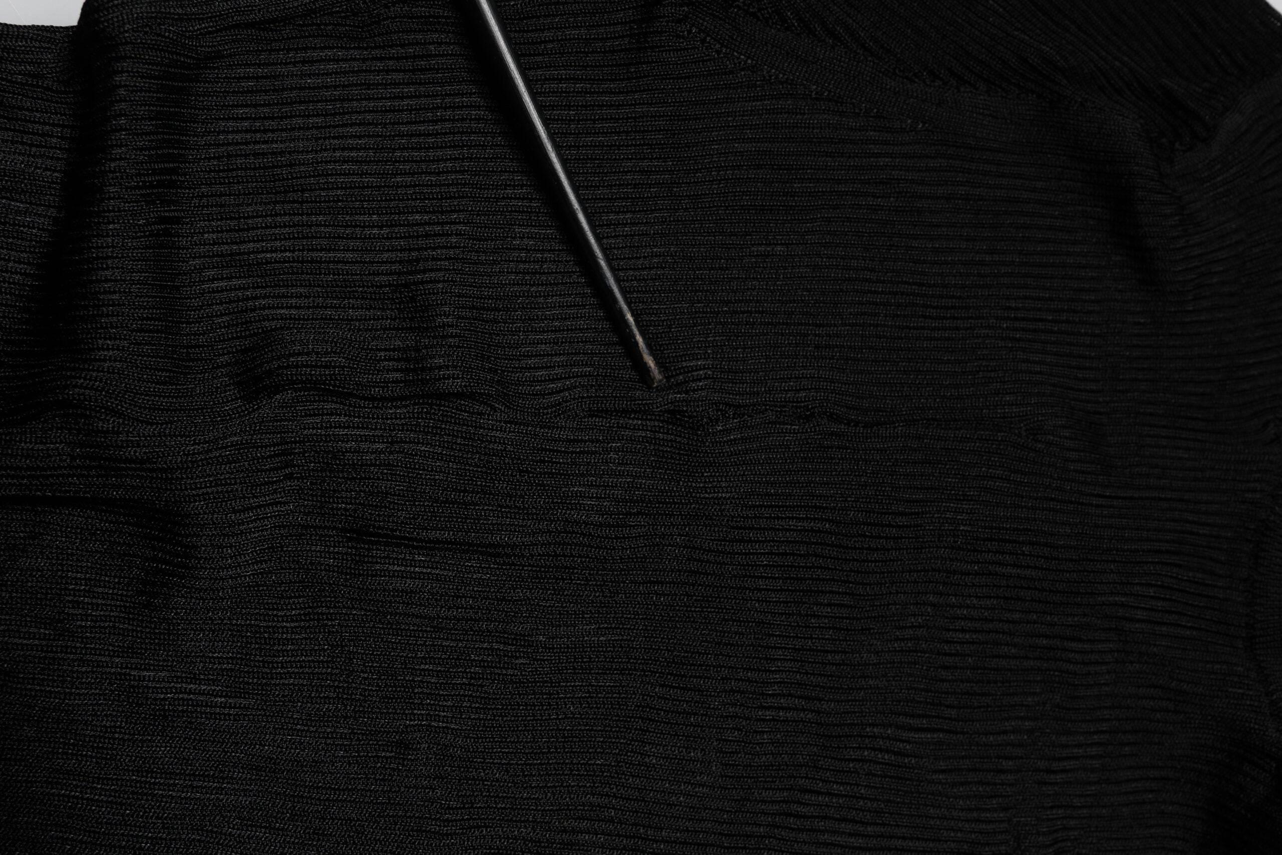 Dolce & Gabbana Black Knit Long Sleeves Turtleneck Slim Top - Hilstor