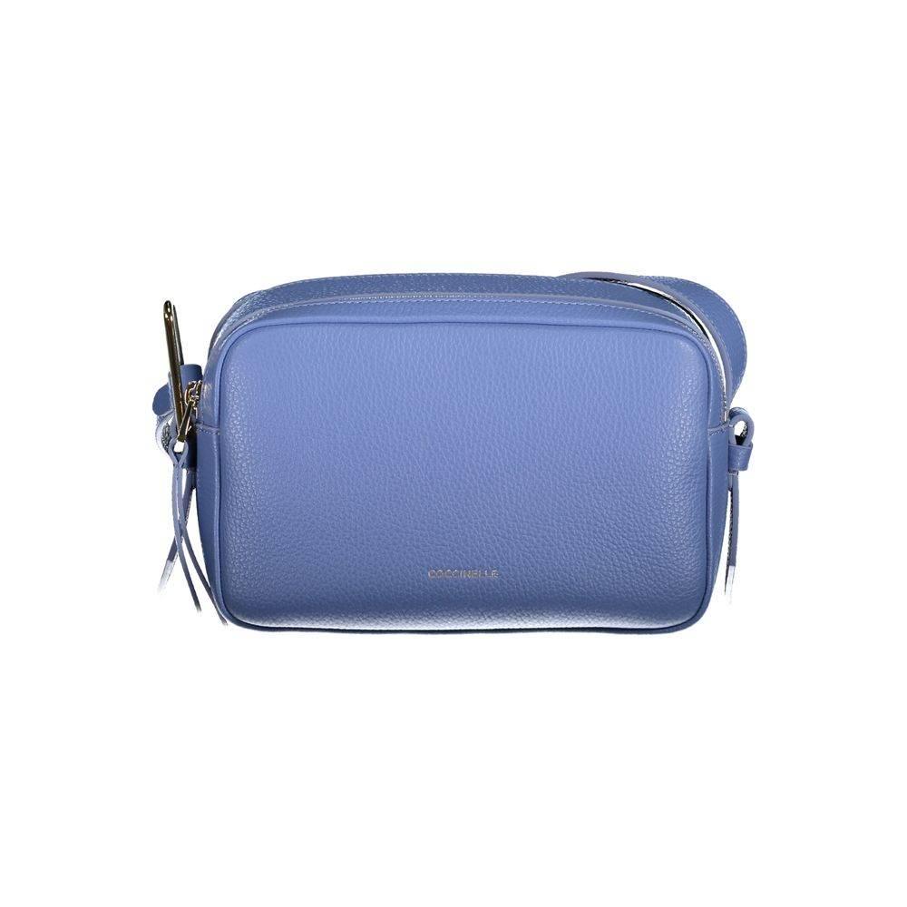 Coccinelle Light Blue Leather Handbag - Hilstor
