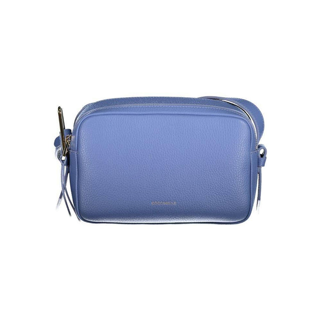 Coccinelle Light Blue Leather Handbag - Hilstor
