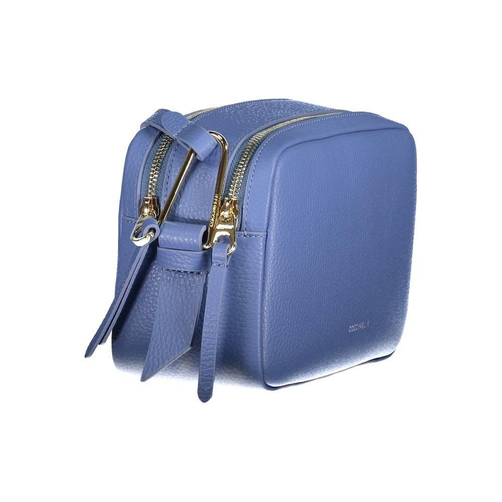 Coccinelle Light Blue Leather Handbag - Hilstor
