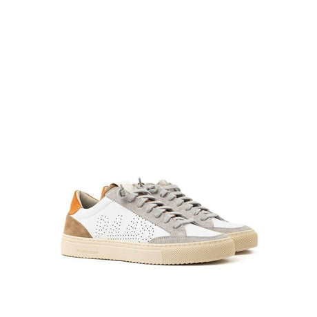 P448 White Leather Sneaker - Hilstor