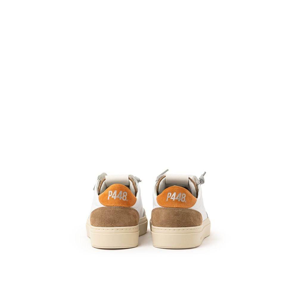P448 White Leather Sneaker - Hilstor