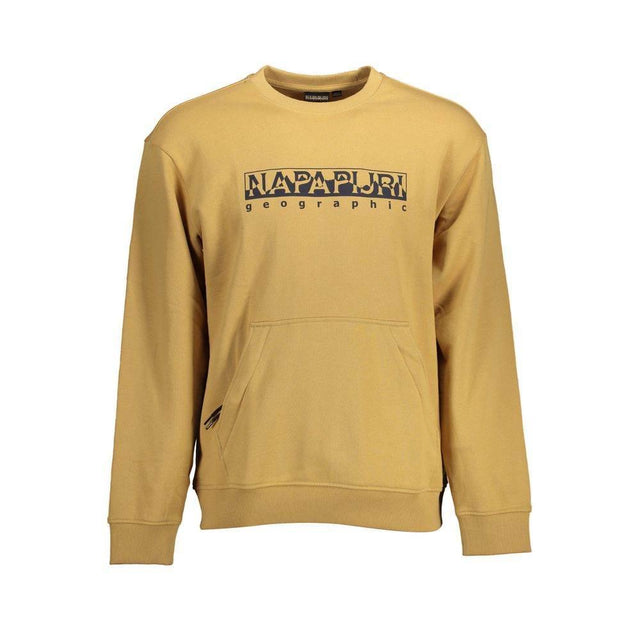 Napapijri Beige Cotton Men Sweater - Hilstor