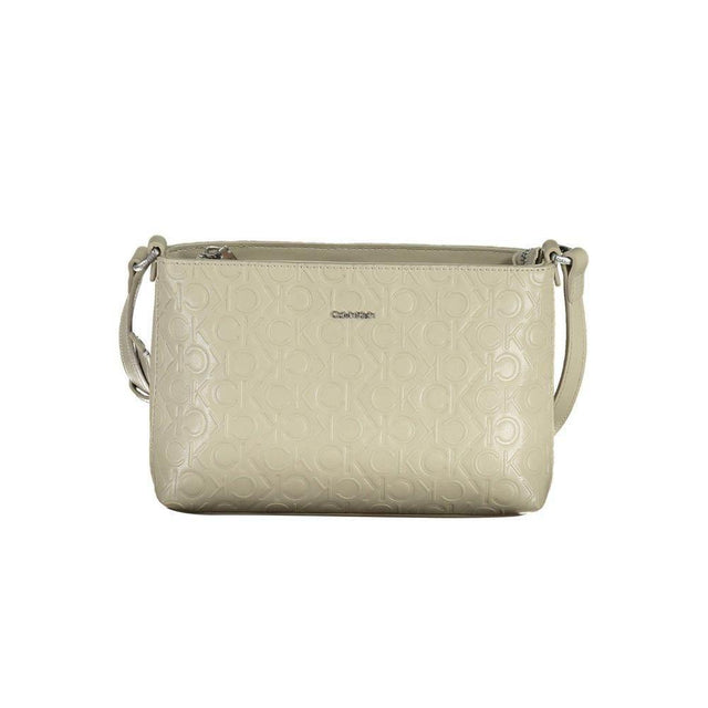 Calvin Klein Beige Polyester Handbag - Hilstor