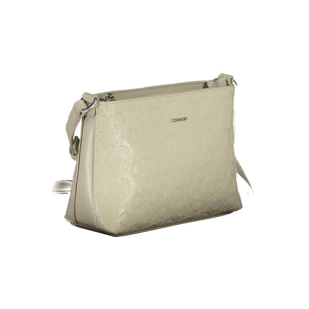 Calvin Klein Beige Polyester Handbag - Hilstor