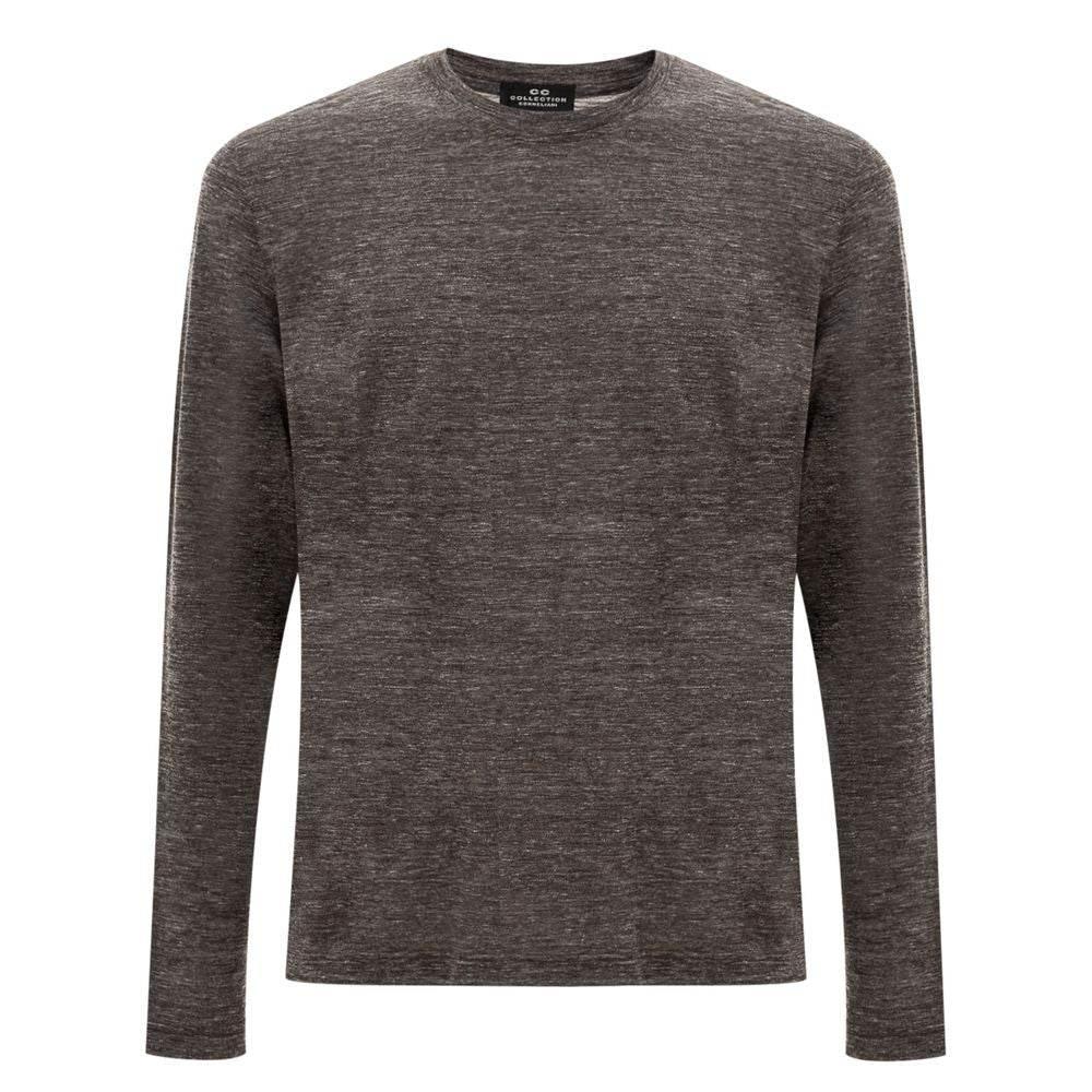 Corneliani Gray Wool T-Shirt - Hilstor