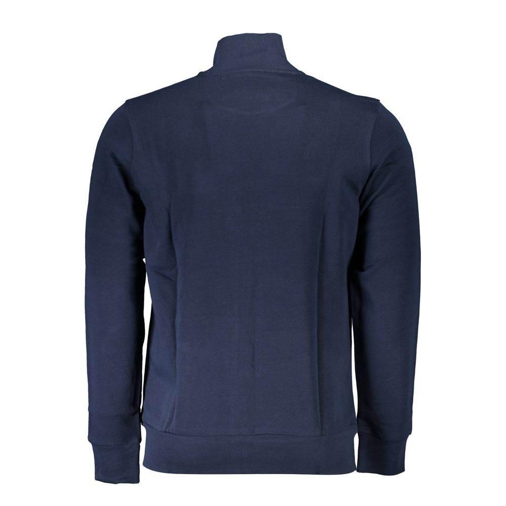 La Martina Blue Cotton Men's Sweater - Hilstor
