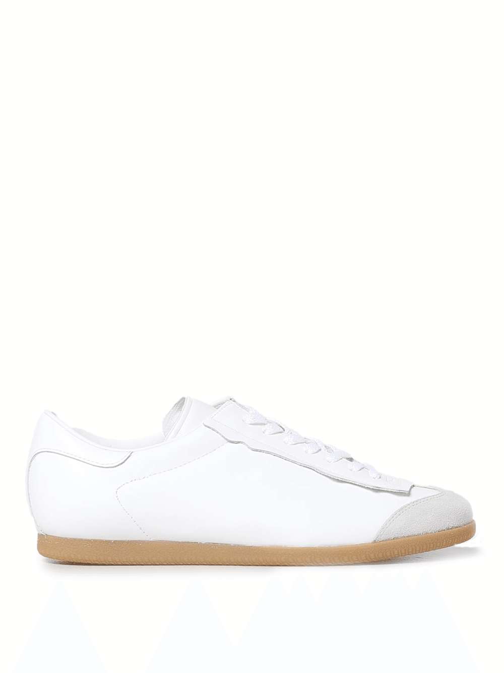 Maison Margiela Low Featherlight Leather And Suede Sneakers - Hilstor