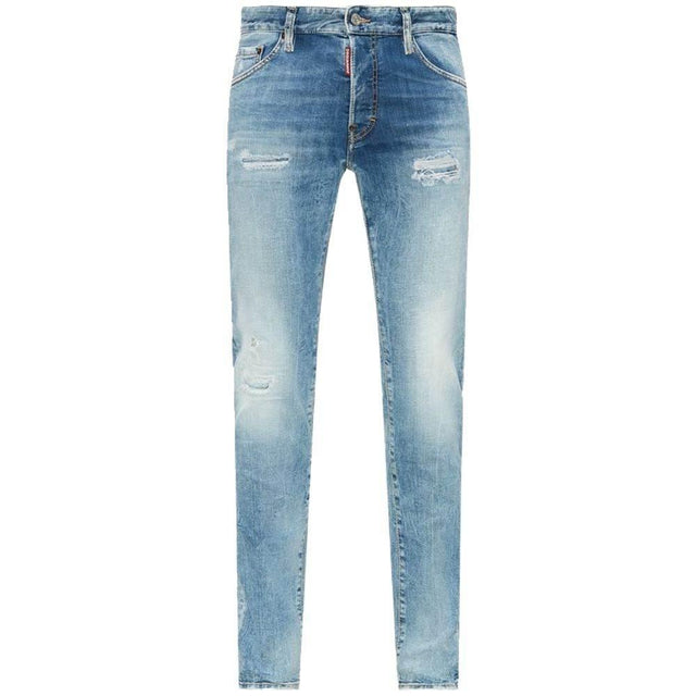 Dsquared² Blue Cotton Men's Slim Fit Jean - Hilstor