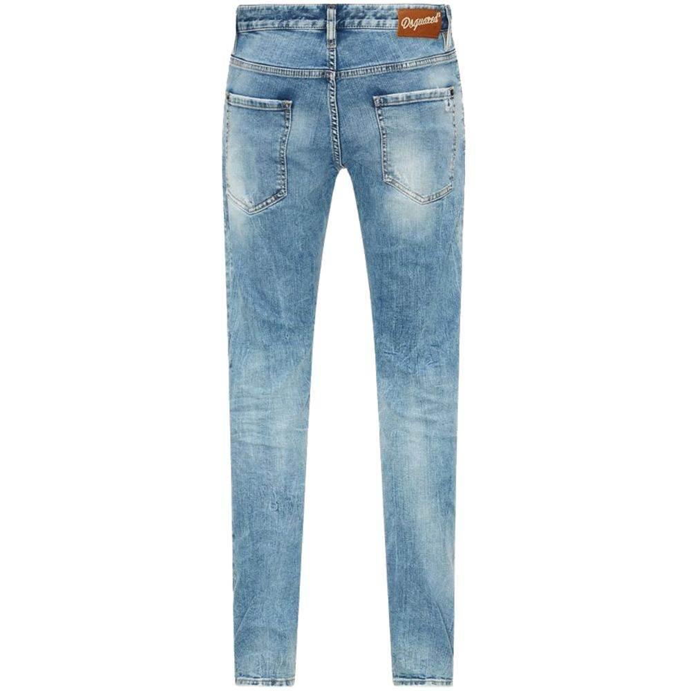 Dsquared² Blue Cotton Men's Slim Fit Jean - Hilstor